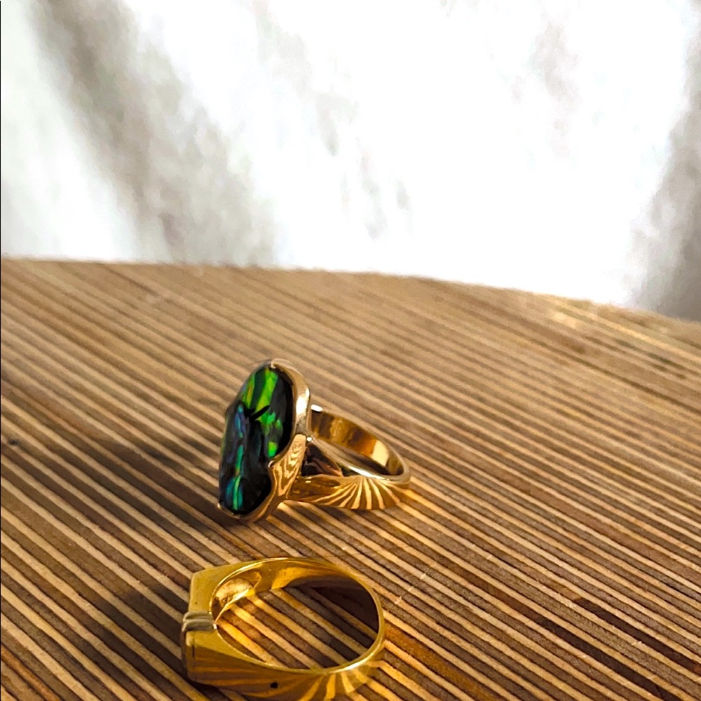 Stone & Gold Plated Rings ✨ - Picture 2 of 4